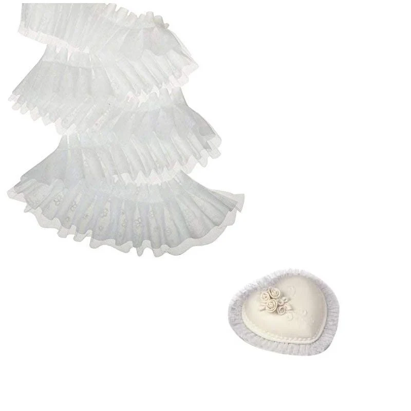 white tuk and ruffle 802-1008 60ft (#314)