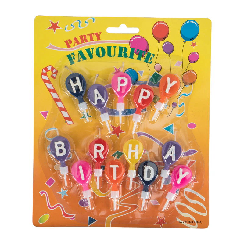 balloon candle set 13pcs (#394)