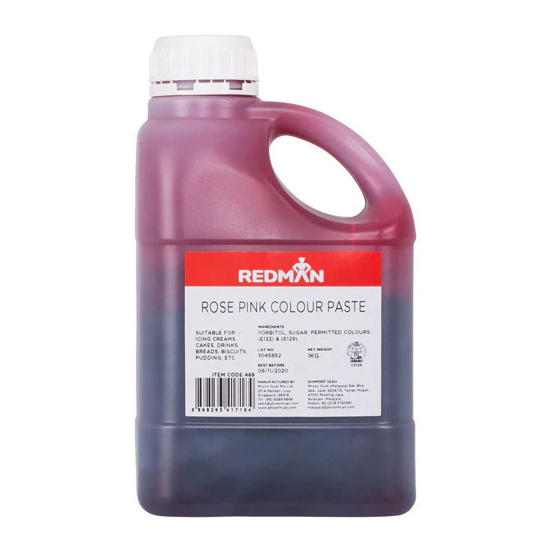 ROSE PINK COLOUR PASTE 1KG (#489) - Image 2