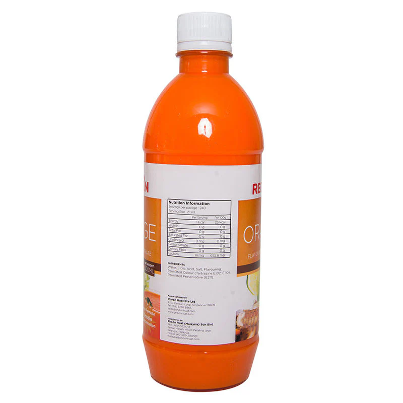 ORANGE FLAVOURED CONCENTRATE 500ML (#601) - Image 3