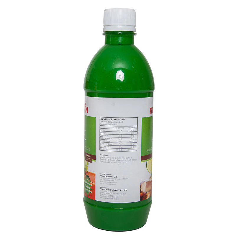 LIME FLAVOURED CONCENTRATE 500ML (#618) - Image 6