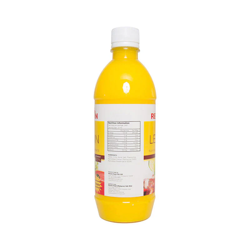 LEMON FLAVOURED CONCENTRATE 500ML (#619) - Image 5