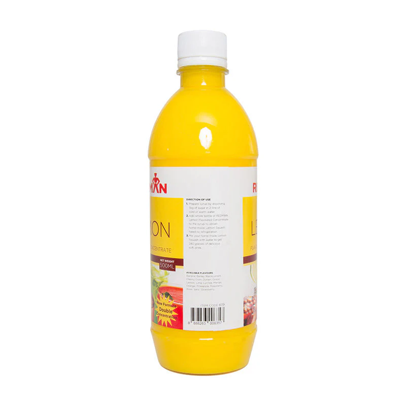 LEMON FLAVOURED CONCENTRATE 500ML (#619) - Image 6