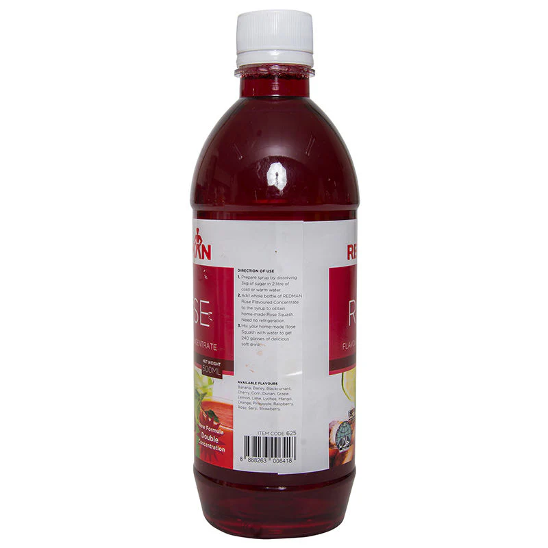 ROSE FLAVOURED CONCENTRATE 500ML (#625) - Image 4