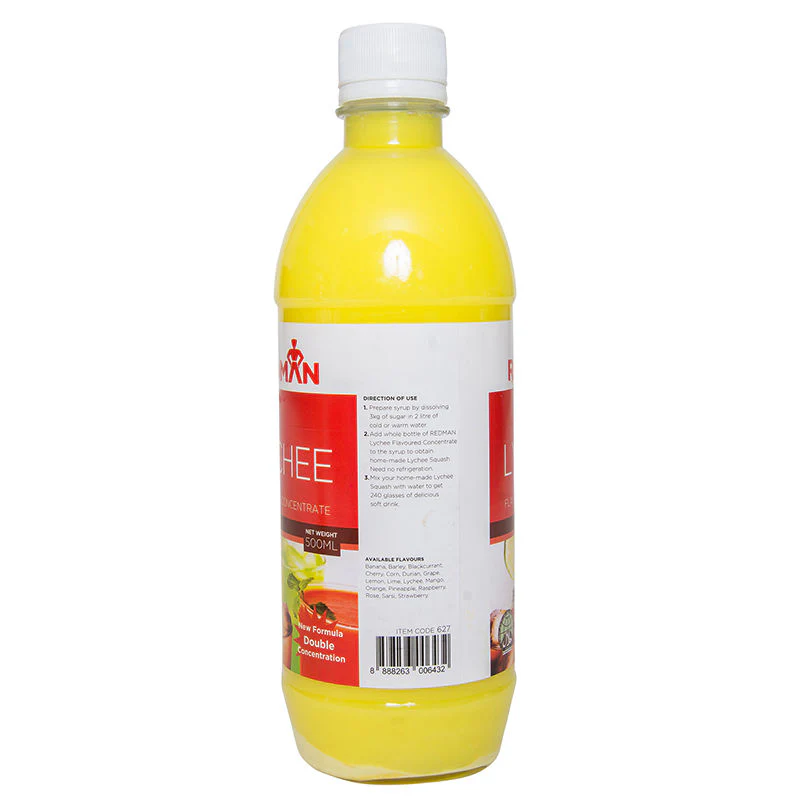LYCHEE FLAVOURED CONCENTRATE 500ML (#627) - Image 3