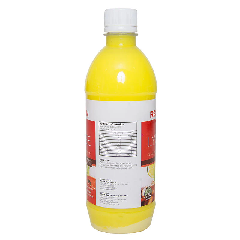 LYCHEE FLAVOURED CONCENTRATE 500ML (#627) - Image 6