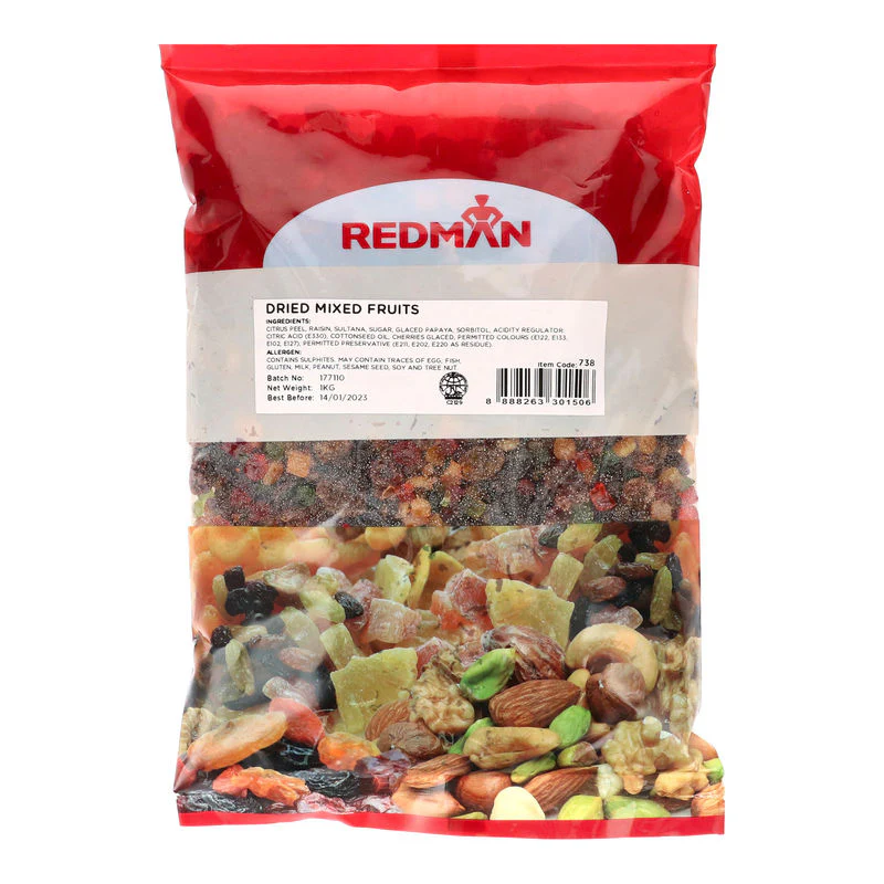 DRIED MIXED FRUITS 1KG (#738)