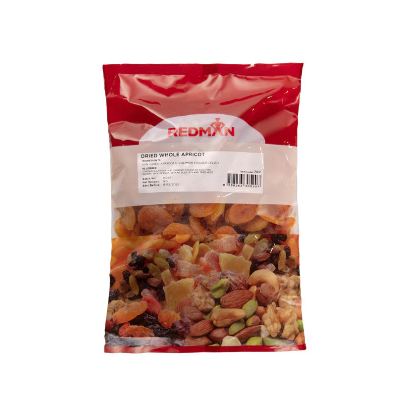 DRIED WHOLE APRICOT 1KG (#769) - Image 2