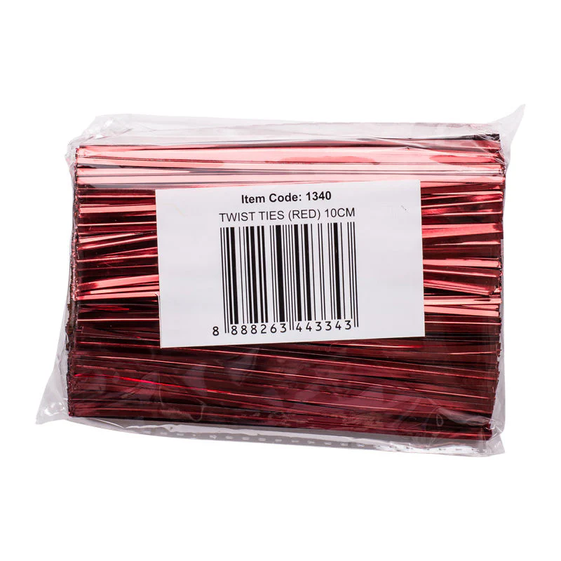 red twist tie 10cm (#1340) - Image 2
