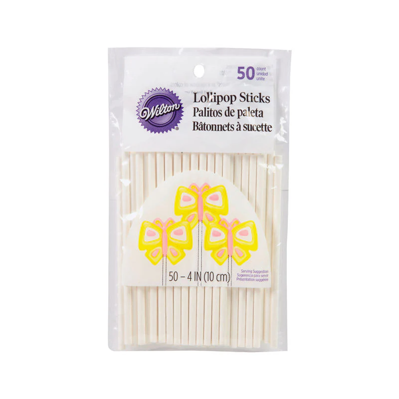lollipop stick paper 4" 1912-1006 50pc (#8467)