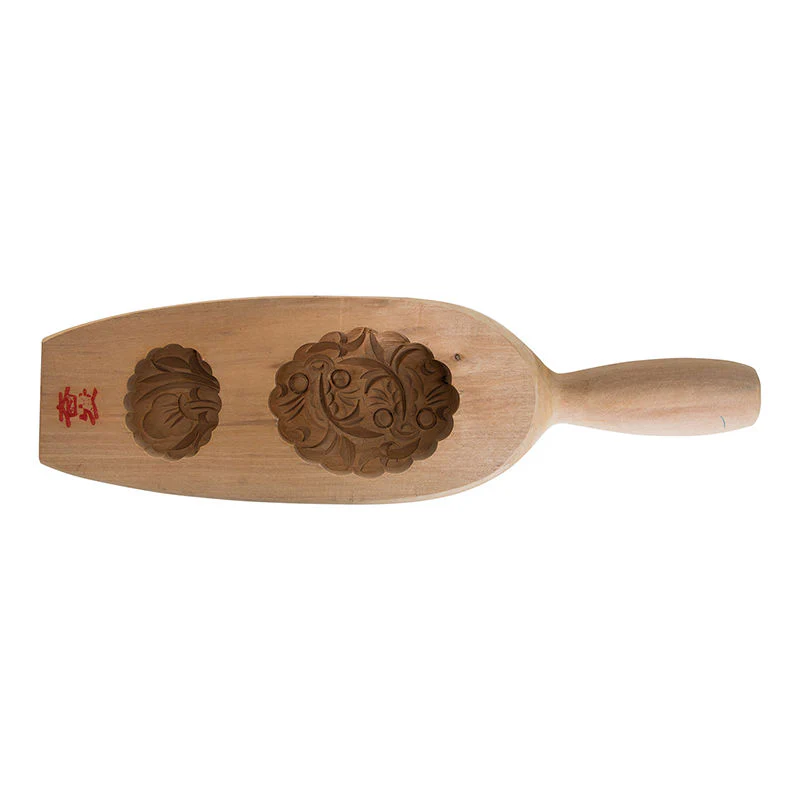 mooncake mould oval gold fish (#8518) - Image 4