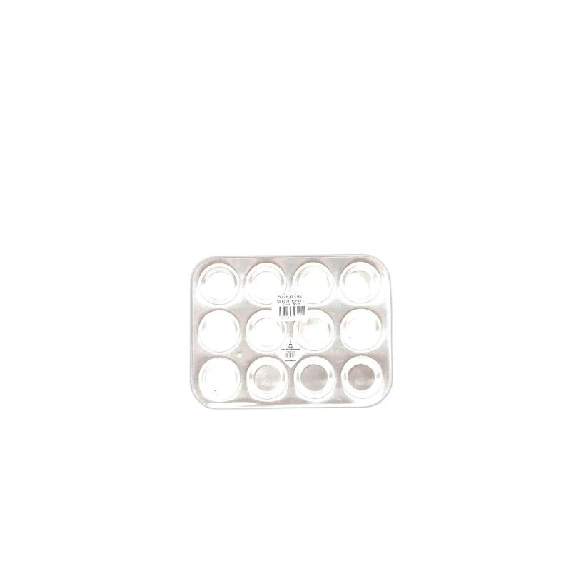 mini aluminium muffin baking mould 22.4cmx17cmx1.5cm 12 cav (#9015)