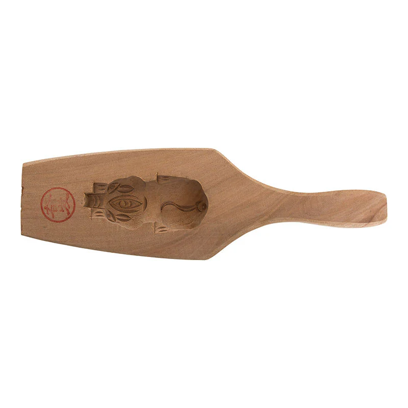 mooncake mould wooden(piglet) (#9101) - Image 3