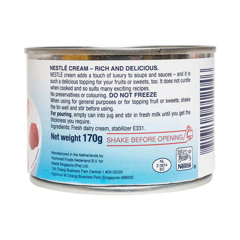 pure dairy sterilised cream 170g (#9305) - Image 4