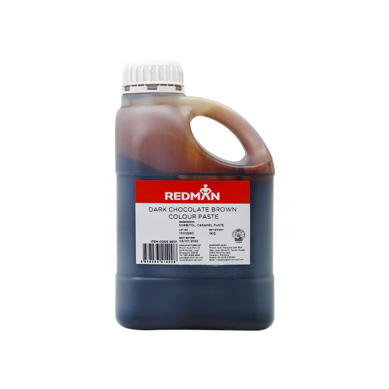 DARK CHOCOLATE BROWN COLOUR PASTE 1KG (#9601)