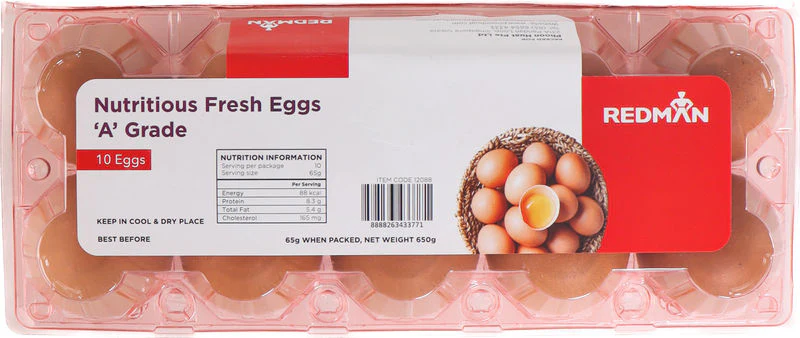 GRADE A FRESH EGGS 10PC 650G (#12088) - Image 2