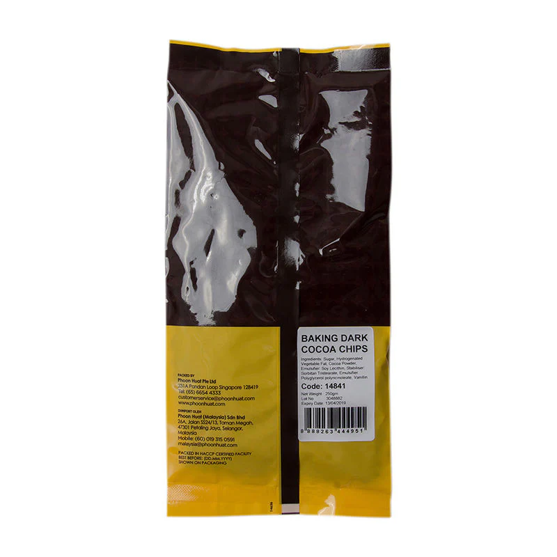 baking dark cocoa chips 250g (#14841) - Image 6