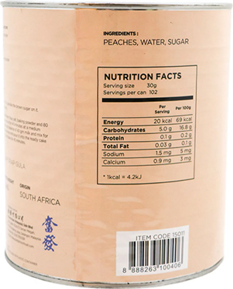 PEACH HALVES IN SYRUP 3060G (#15011) - Image 6
