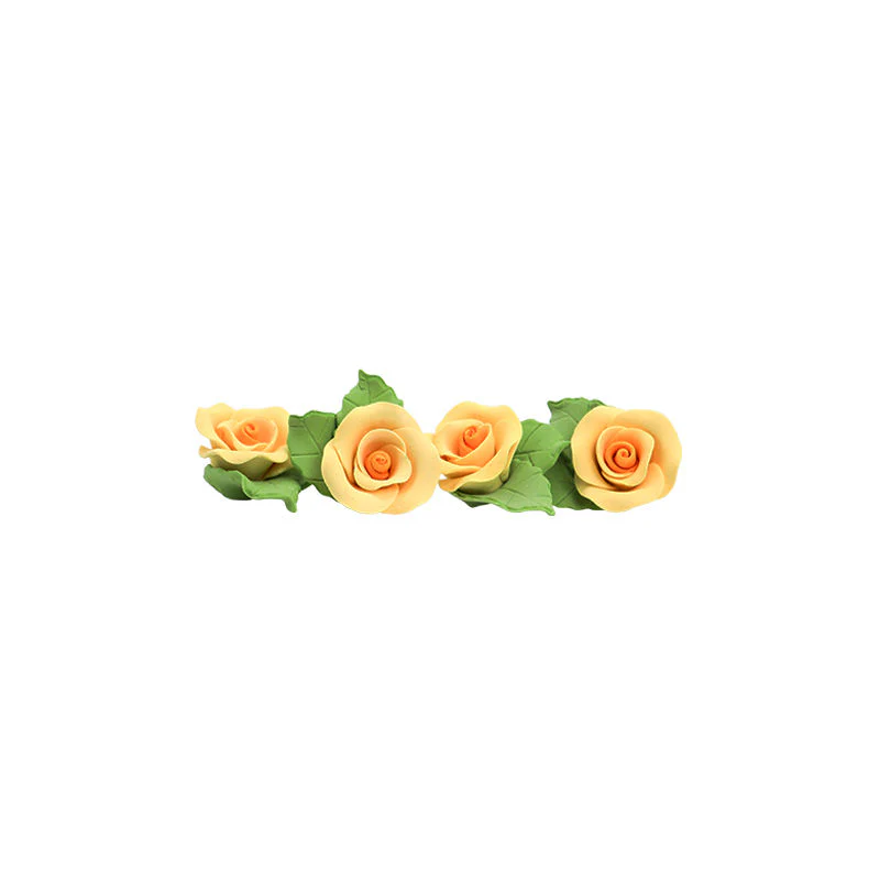 gumpaste flower- yellow mkkd 28pcs 4x4cm (#50191) - Image 2