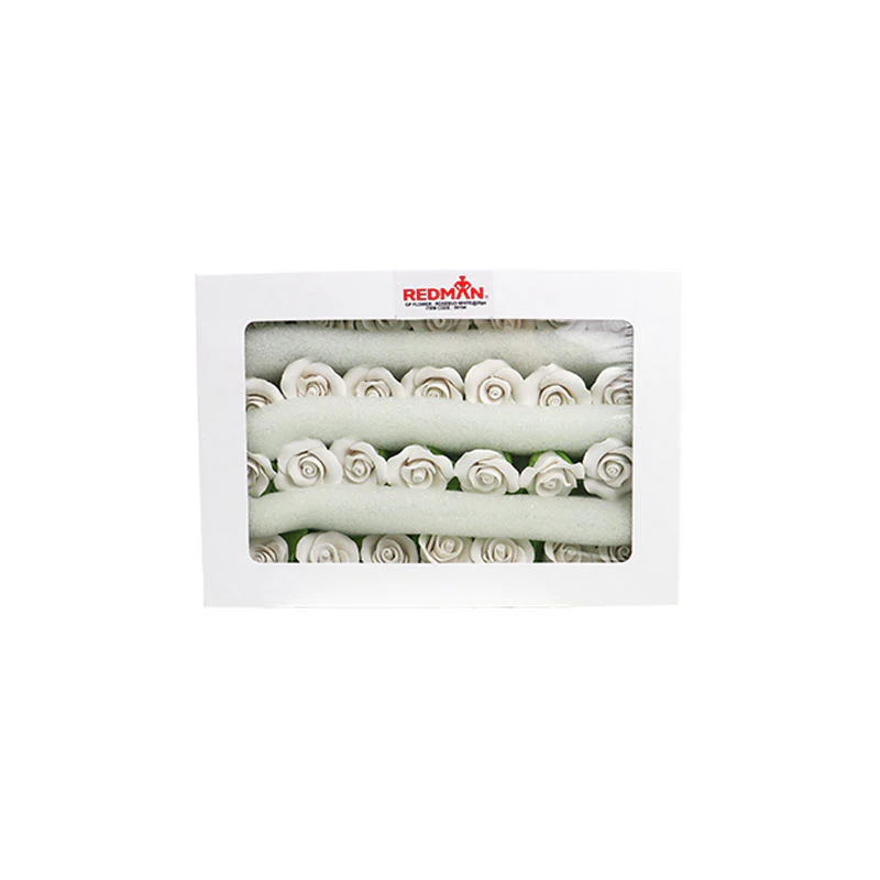 gumpaste flower- white mkkd 28pcs 4x4cm (#50194) - Image 4