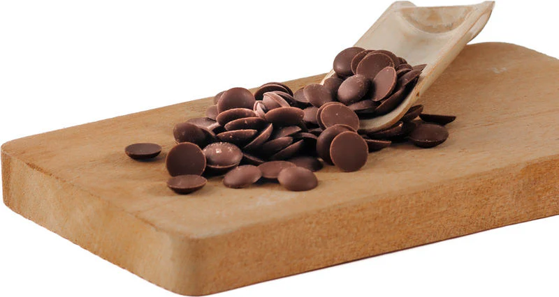 MILK CHOCOLATE COUVERTURE DROPLETS 25KG (#50405) - Image 5