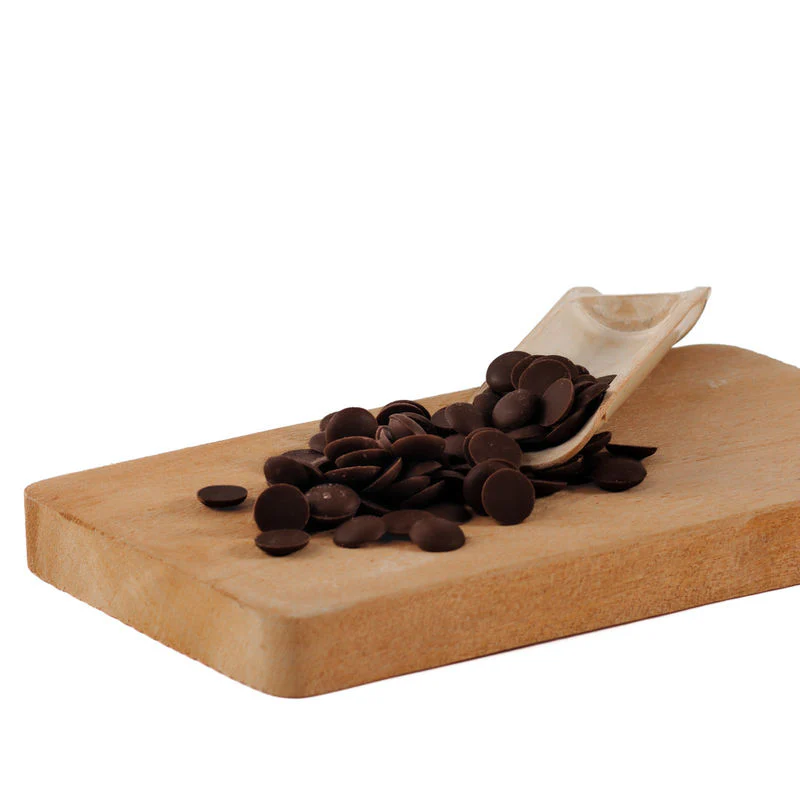 DARK CHOCOLATE COUVERTURE DROPLETS 55.5% 25KG (#50407) - Image 3