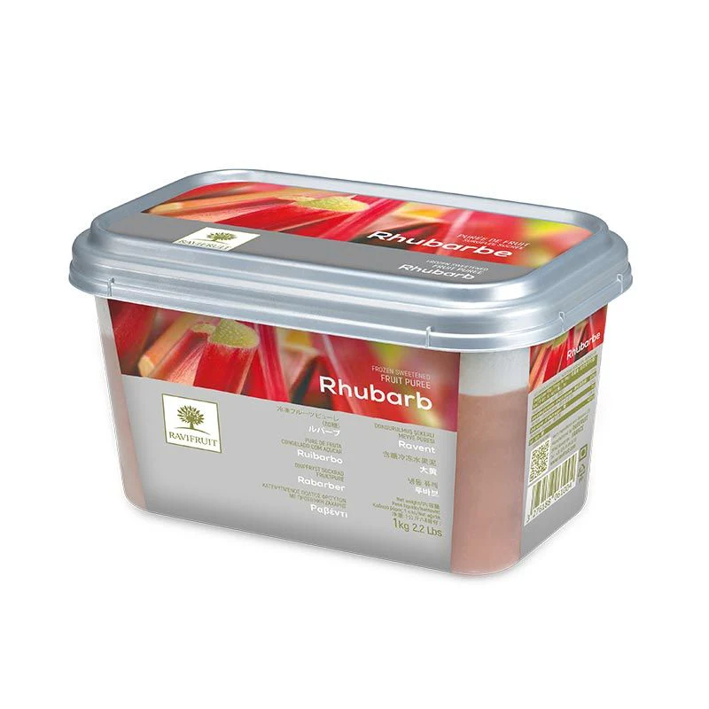 frozen rhubarb fruit puree 1kg (#50474) - Image 2