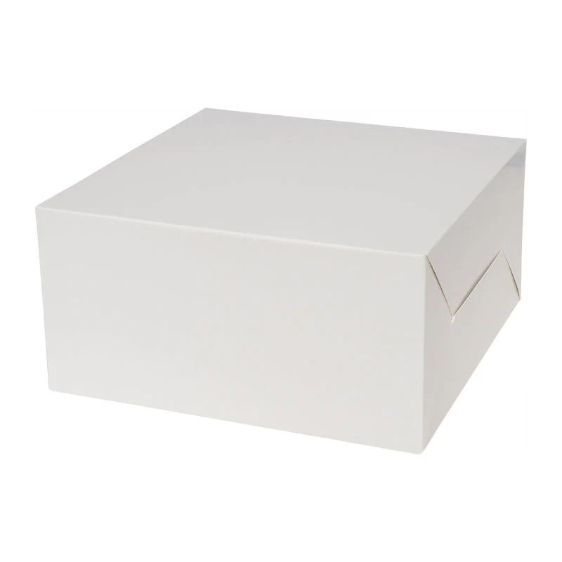 cake box plain white 8x8x4" 5pcs (#51238)