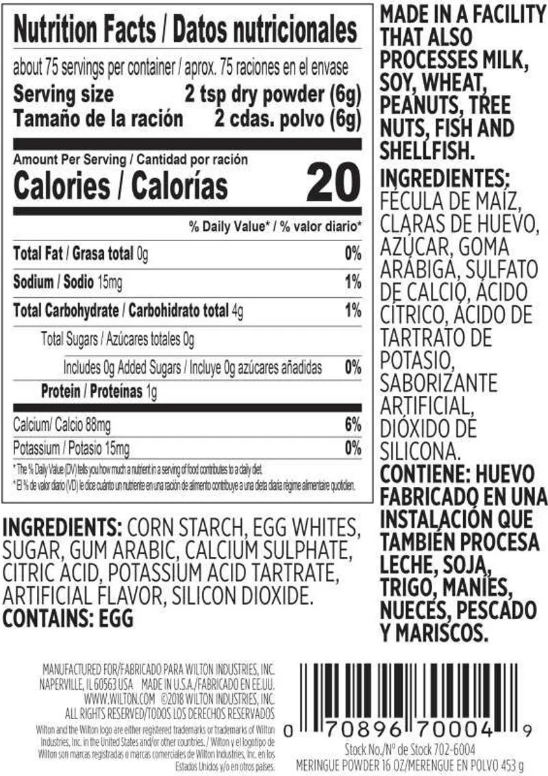 MERINGUE POWDER 702-6004X 16OZ (#52032) - Image 6
