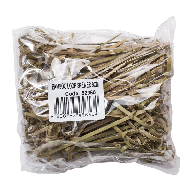 bamboo skewer knot 9cm 100pc (#52365) - Image 2