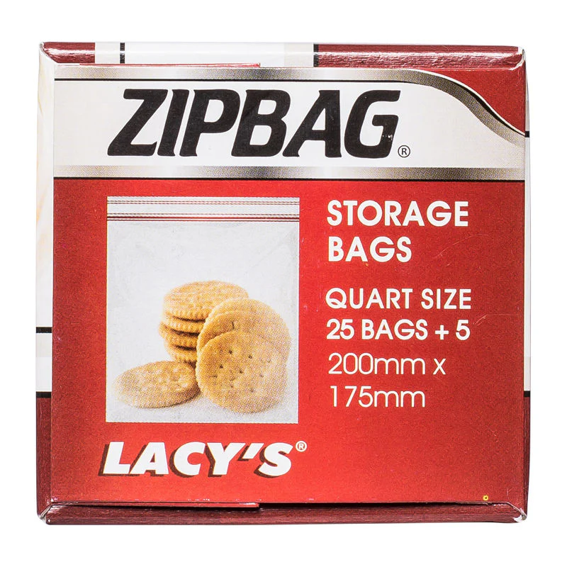 zipbag quart size 200mmx175mm (boxx25pc+5pc free) (#52391) - Image 3