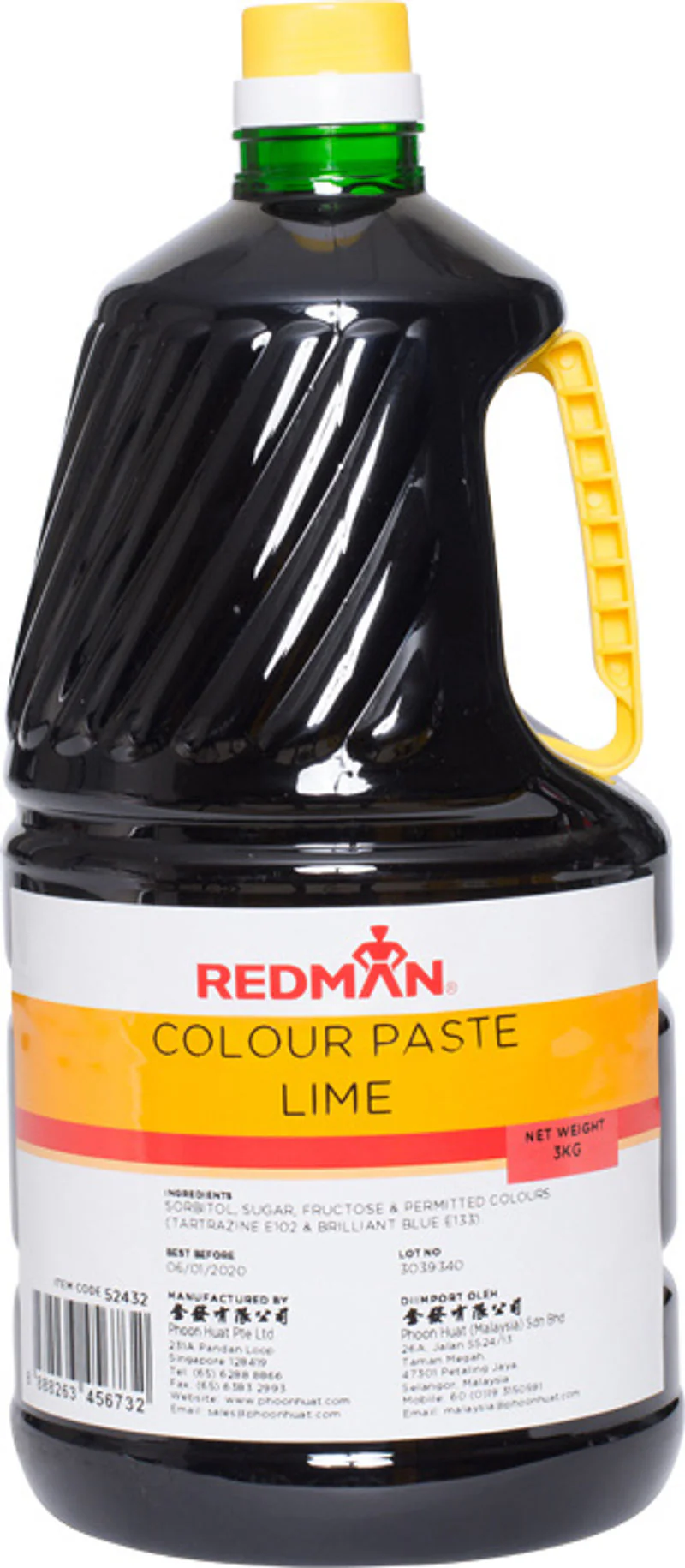 LIME COLOUR PASTE 3KG (#52432)