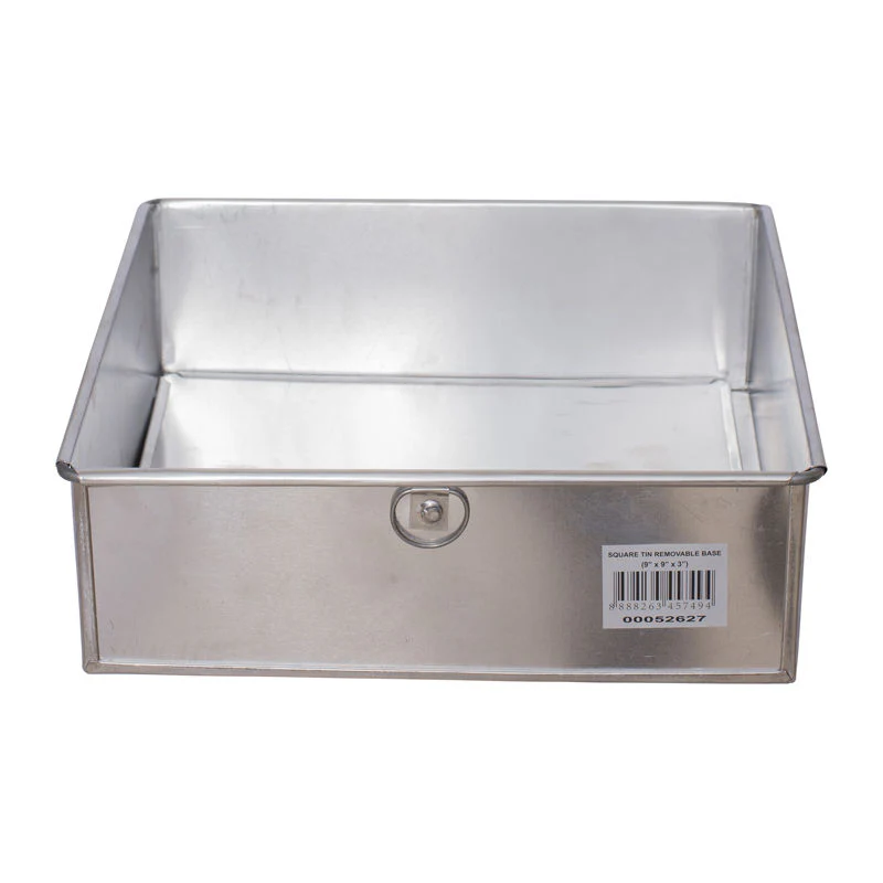 square baking pan 9x9x3" (removable base) (#52627) - Image 2