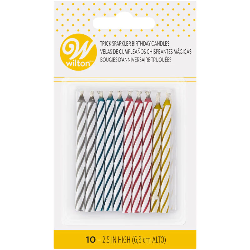 assorted color trick candle 2.5" 10pcs 2811-220 (#52713) - Image 2