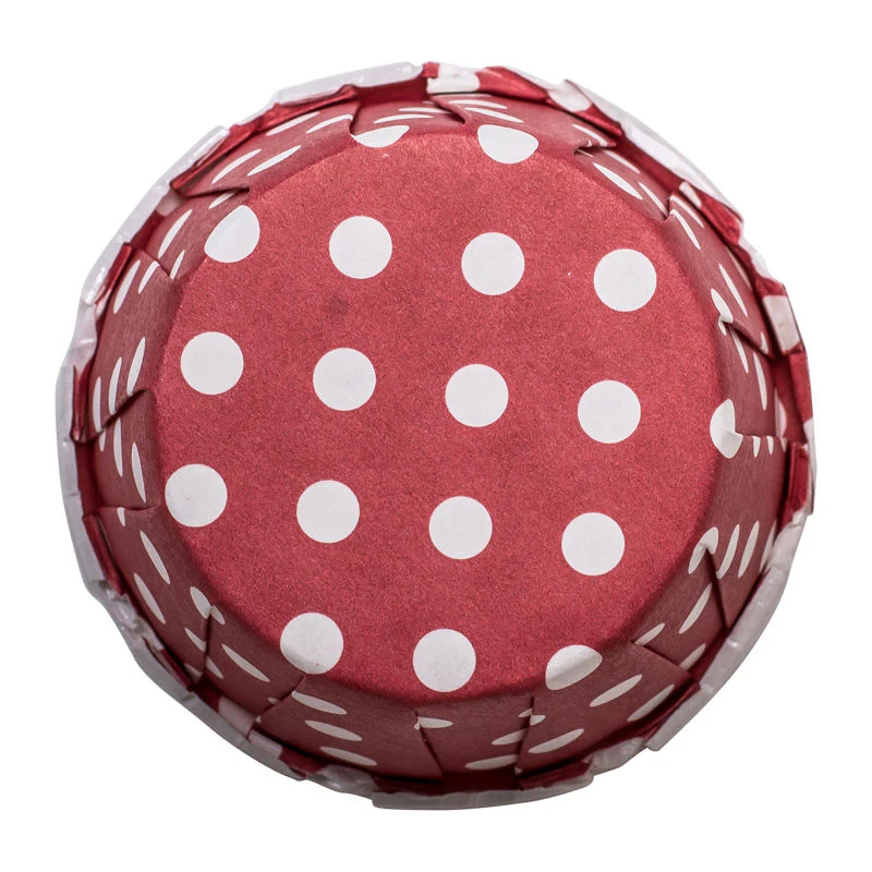 souffle baking case polka dot red 38x28mm 100pcs (#53317) - Image 4