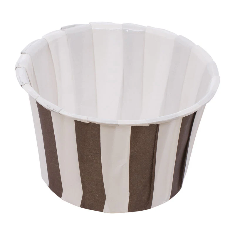 souffle baking case brown strip 44x35mm 100pcs (#53361) - Image 2
