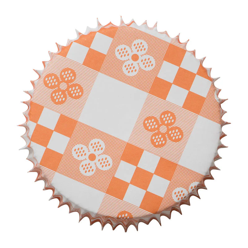baking cases pet orange checks 78x34mm 200pcs (#53911) - Image 3