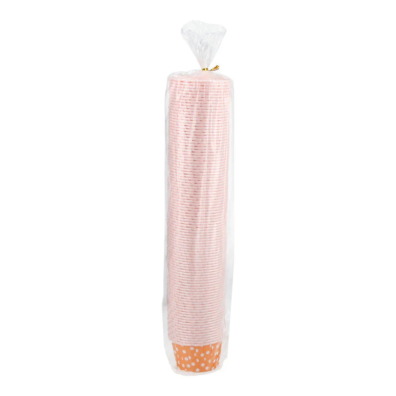 souffle baking case polka dot orange 44x35mm 100pcs (#53917) - Image 2