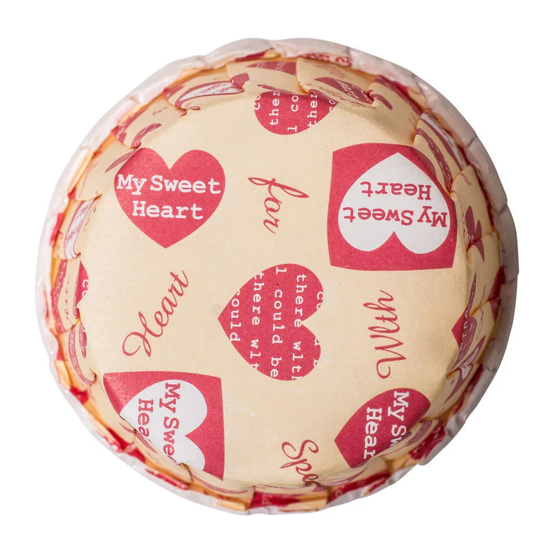 souffle baking case sweet heart 44x35mm 100pcs (#53923) - Image 4