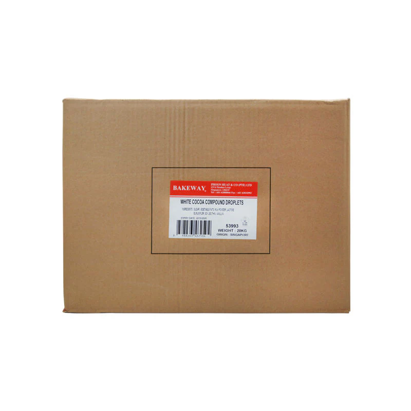 white cocoa compound droplets 20kg (#53993)