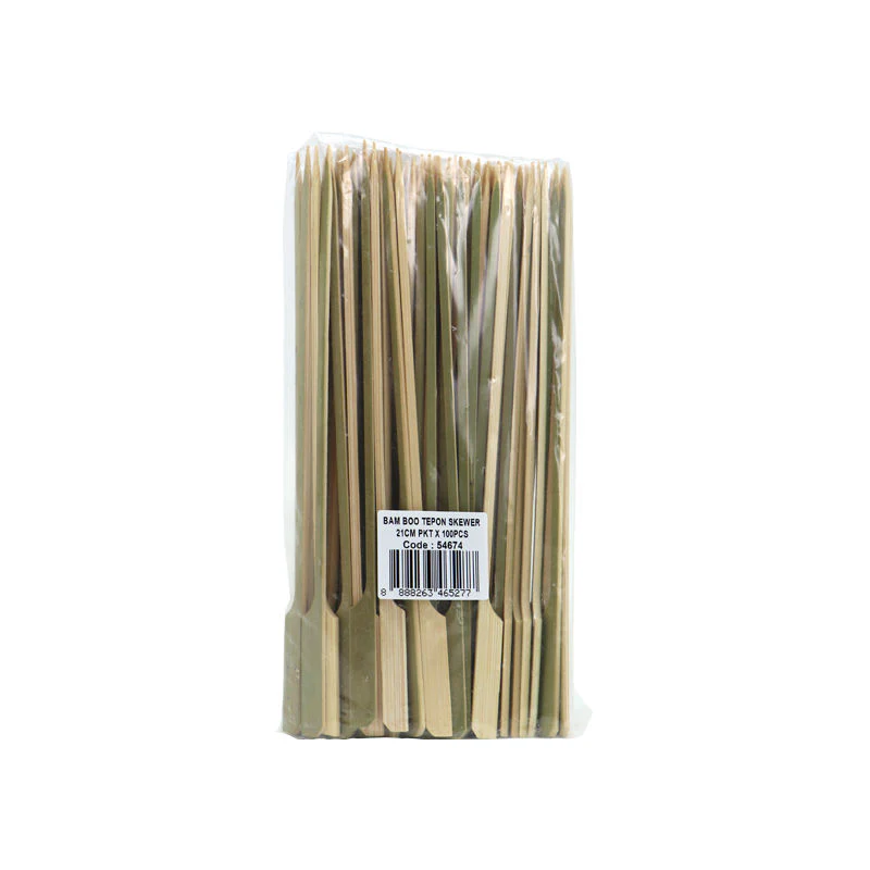 bamboo skewer paddle 21cm 100pcs (#54674) - Image 2