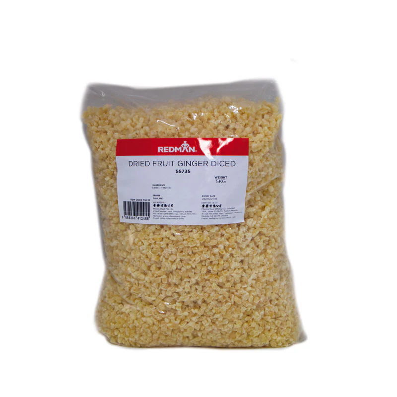 dried diced ginger 5mm 5kg (#55735) - Image 2
