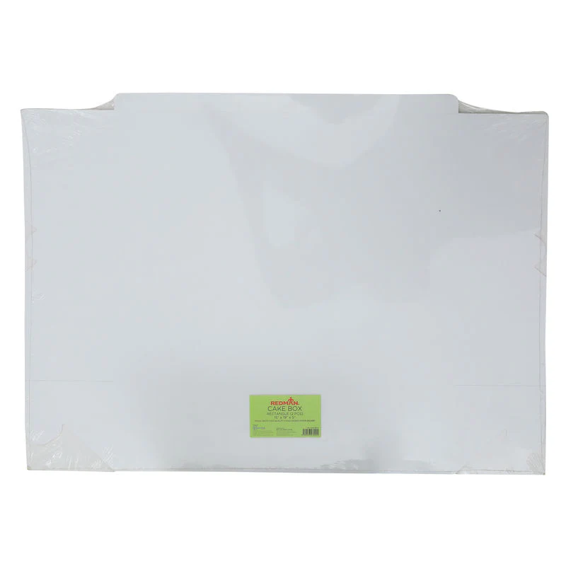 cake box plain white 15x19x5" 2pcs (#56012) - Image 3