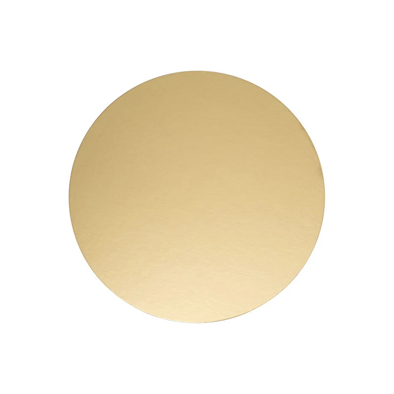 cakeboard 6" round/gold 5pcs (#56341)