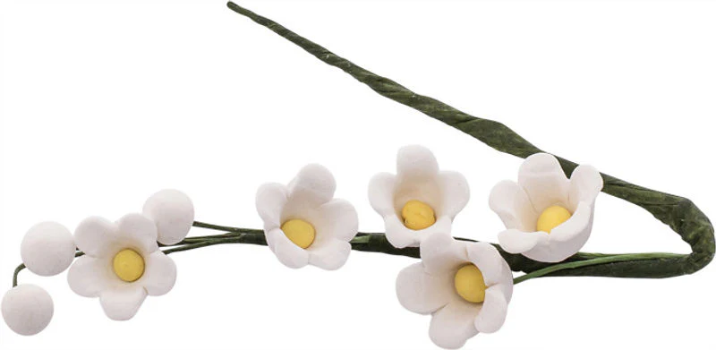 GUM PASTE FLOWER LOVE N WHITE 9X9CM (#57475) - Image 2