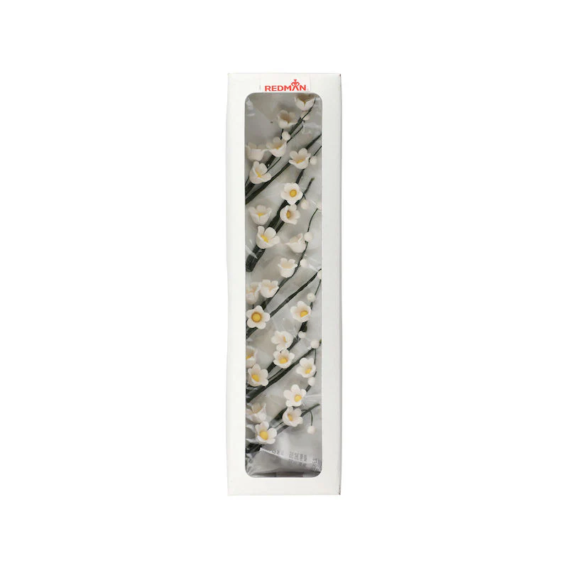 gum paste flower stevenut spray white 6x24cm (#57491) - Image 4
