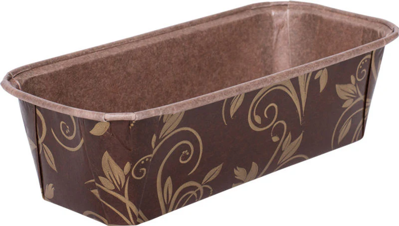 PLUM LOAF PAN MOULD BROWN/GOLD 158X55 5PC (#57935) - Image 2