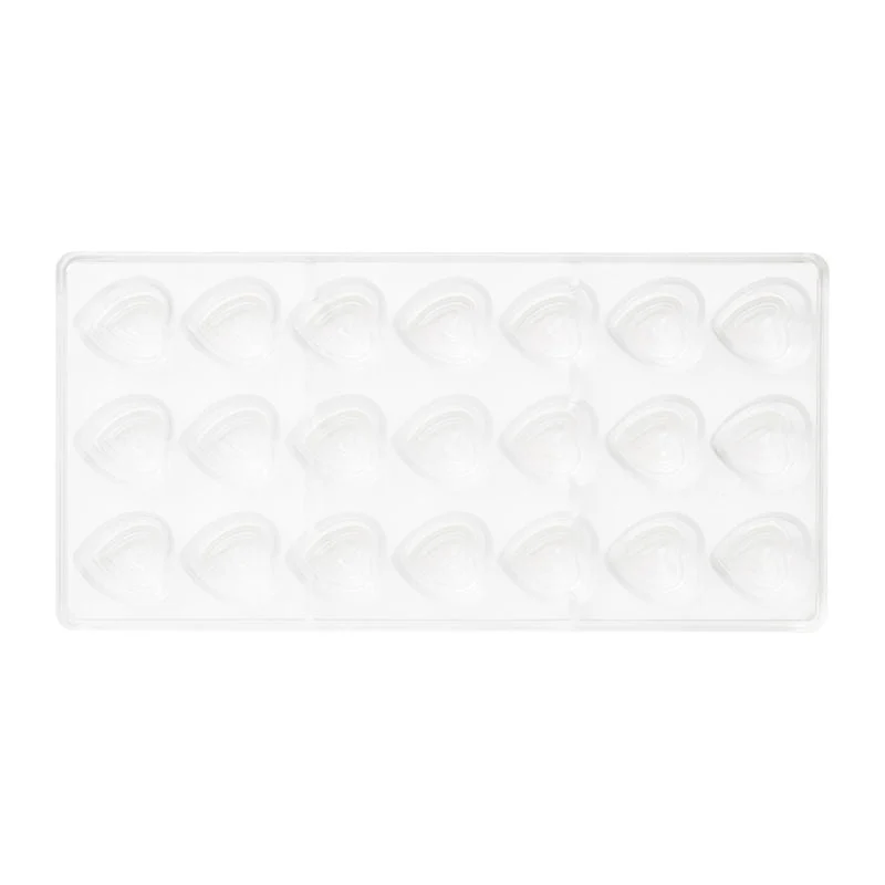 MOULD CHOCOLATE 275X135X24MM PC FANCY HRT 21 CAV (#58395) - Image 2