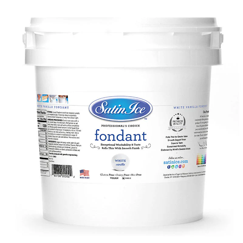 white rolled fondant vanilia 10kg (#58419) - Image 2