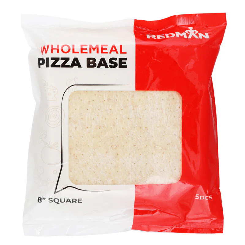 square wholemeal pizza base 8" par-baked 5pc (#58832) - Image 2